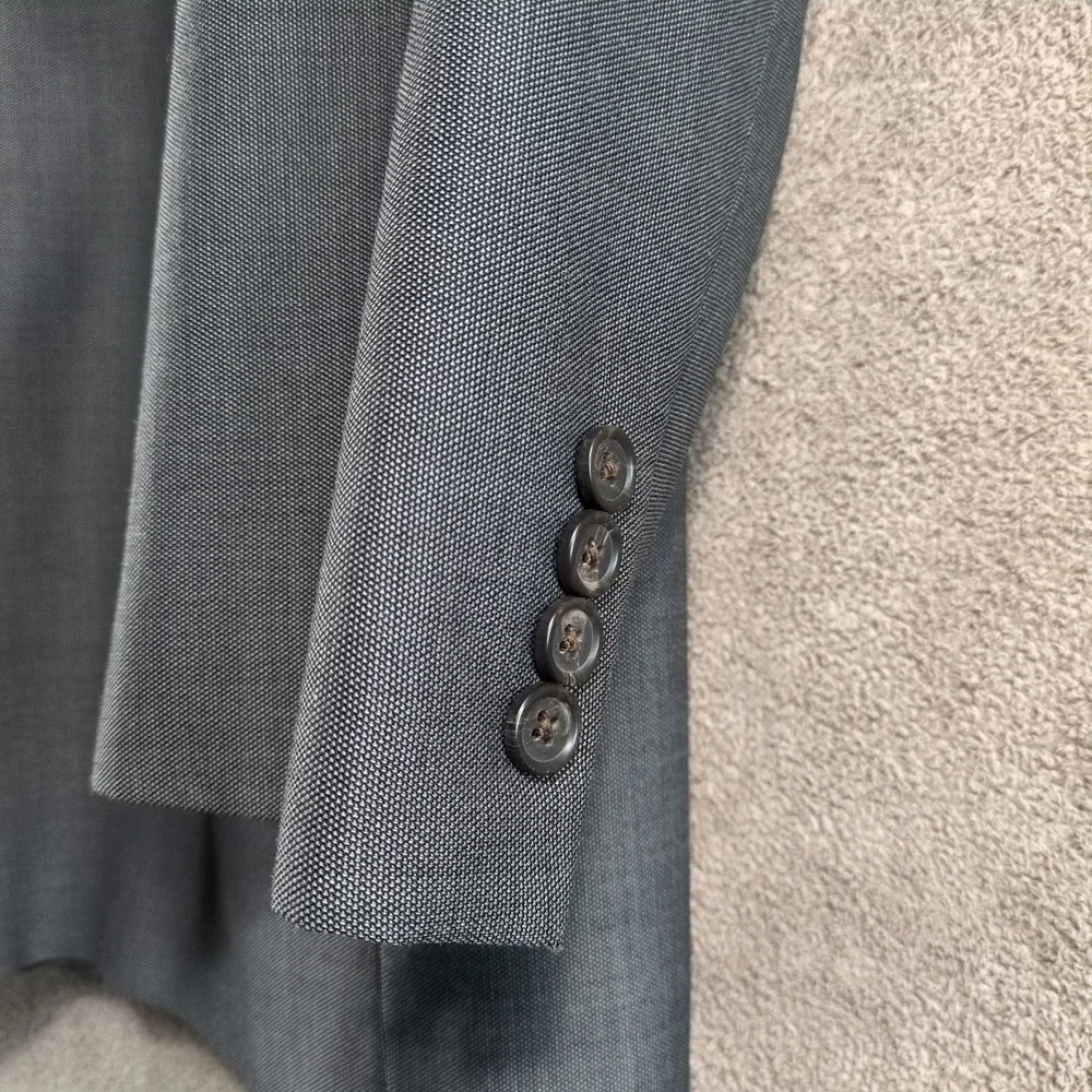 Lauren Ralph Lauren Men Gray Wool Blend‎ Suit Blazer Jacket 52R